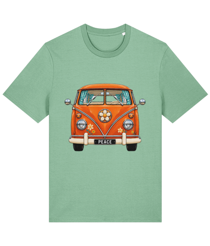 Orange Flower Splitty – Unisex T-Shirt